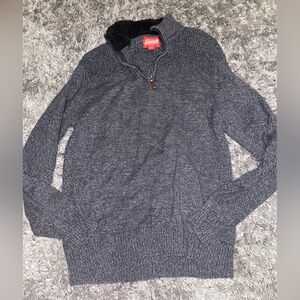 Coleman Gray Knit quarter zip Sweater